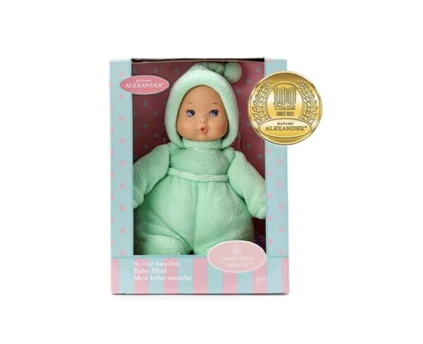 Madame Alexander My First Baby Doll Mint Powder